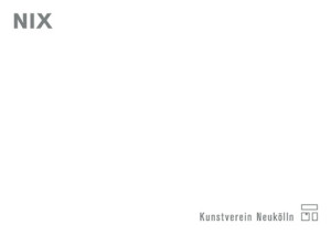 Postkarte 'NIX'